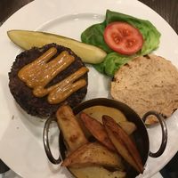 Black bean burger  at Farmer's Table in Boca Raton