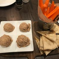 Hummus with bread and carrots at Farmer's Table in Boca Raton