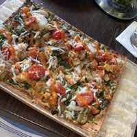 Kale primavera flatbread  at Farmer's Table in Boca Raton