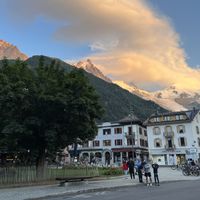 Amazing view   at Mumma in Chamonix