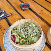 Vegane Dumplings at Big Pan Restaurant Tegel in Berlin