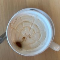 The soy milk was so foamy I thought it was whipped cream. So yummy.   at Cat Island Coffee in Pass Christian