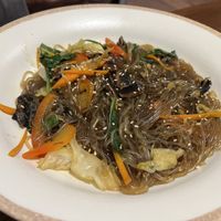 Glass noodle japchae stir-fried noodles  at mr. kimchi in South West London