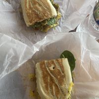 Vegan panini   at Outer Bean Juice and Java in Kitty Hawk