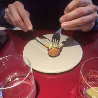 Croquette with yuzukosho  at lara  in Vienna