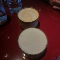 Cafe latte and thai tea inspired latte at lara  in Vienna