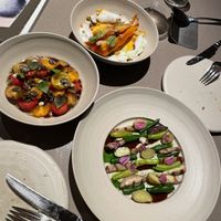 variety of small tapas  at lara  in Vienna