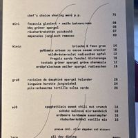 menu  at lara  in Vienna