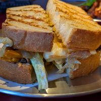 Brioche oyster mushroom sandwich at lara  in Vienna