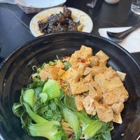 Mapo Tofu Noodles and Spicy Black Mushroomm  at 成都特色Chinese Bistro in Salt Lake City