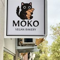 The cutest logo  at Moko Vegan Bakery in Lisbon