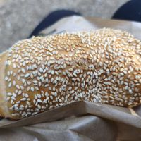 Cheese bun at Moko Vegan Bakery in Lisbon