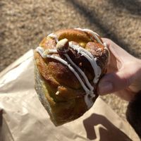 Cinnamon roll  at Moko Vegan Bakery in Lisbon