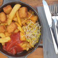 Vegane Fish and Chips at Mehrfisch in Eckernfoerde