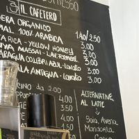 Vegan milk alternatives  at il cafetero  in Lombardia