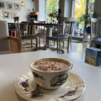 Pumpkin spice latte mit Hafermilch ✨  at Velldone Café in Bad Sackingen