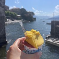 Gelato by the water  at Riva Galentaria in Varenna