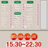 Menu in English  at Axia Ganma Store. Longshen Cuiguo - 籠神炊粿 in Kaohsiung