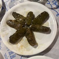 Stuffed vine leaves    at Dimitris in Almirida