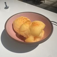 Mango sorbett  at The Surfing Fox in Santa Monica