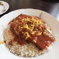 Berenjena con arroz at Noush in Barcelona