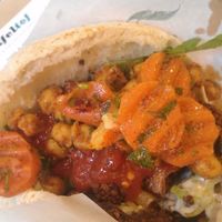 Falafel Sandwich at Falafel Tof in Antwerpen