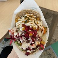 Falafel sandwich (9,90€)  at Falafel Tof in Antwerpen