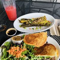 do not get the oily chewy asparagus   at Native Foods - Point Loma in San Diego