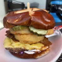 Brisket burger   at Native Foods - Point Loma in San Diego