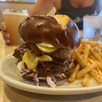 BBQ Brisket Burger 🔥 🔥 🔥 🔥 🔥   at Native Foods - Point Loma in San Diego