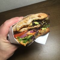 Chicken bacon avocado club (amazing)  at Native Foods - Point Loma in San Diego