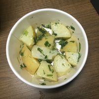 Lemon dill potato salad (yum)  at Native Foods - Point Loma in San Diego