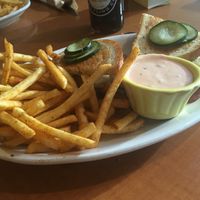 Reuben with seasoned fries! at Native Foods - Point Loma in San Diego