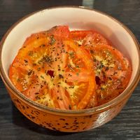 Herb roasted tomatoes  at Scandic Breakfast Restaurant in Wroclaw