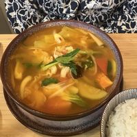 Veggie soup and rice   at Ma Cantine Viet in Paris