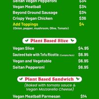 Food is delicious and very good selections of plant based menu at Green Oven Pizza in New York City