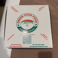   at Green Oven Pizza in New York City