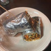 Vegan wrap at Veggiesaurus in The Hague