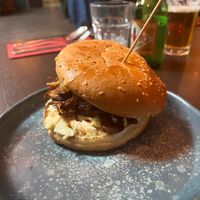 Jackfruit  burger at Veggiesaurus in The Hague