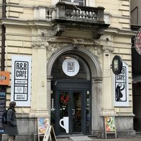 Entrance   at R & B Cafe Roasters in Ljubljana
