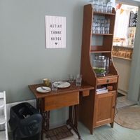 Water station and plate return at Nikolai Ice cream in Pohjois-karjala