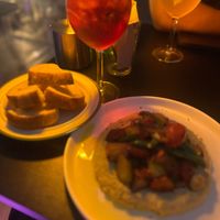 Hummus and sourdough at BLU - 블루서울 in Seoul