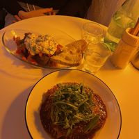 Lasagna and falafell  at BLU SEOUL-블루서울 in Seoul