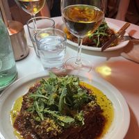 What a wonderful place  to enjoy plant based food!  We had a few atractive choices but we went for the spicy lasagne and a glas  of natural wine . A perfect meal!!!  at BLU SEOUL - 블루서울 in Seoul