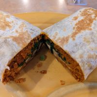 "Vegan" burrito (tortilla probably made with lard) at Campus Coffee Bean in Flagstaff