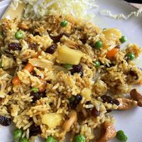 Pineapple fried rice  at Café Iluliaq in Ilulissat