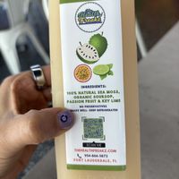 amazing sea moss juicee  at Vegan Tierra  in North Miami