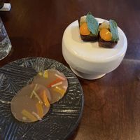 Vegan tasting menu - First course 😍  at Baroo in Los Angeles