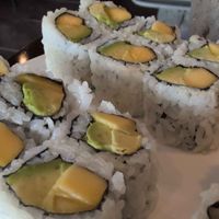 Mango avocado sushi at Miya Sushi in Jacksonville