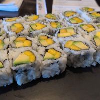 Four mango avocado rolls at Miya Sushi in Jacksonville